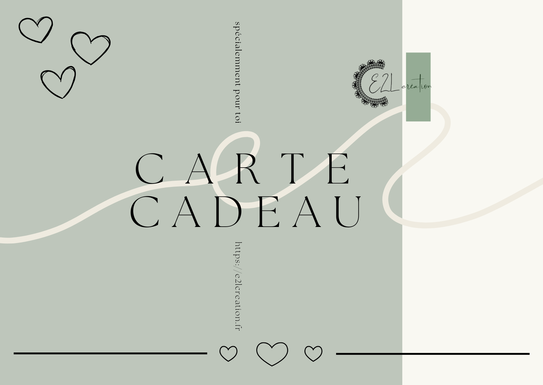 Carte cadeau E2L Création