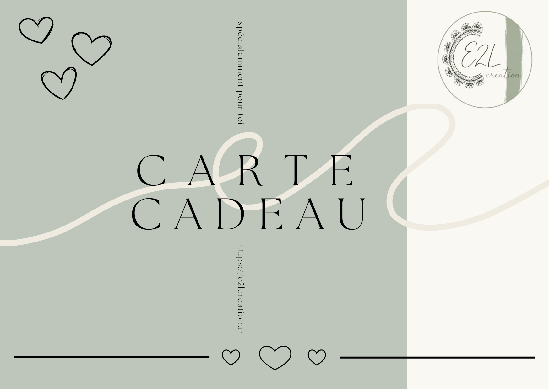 Carte cadeau E2L Création