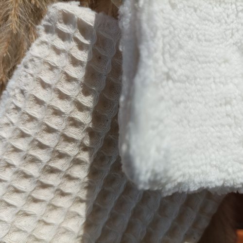 Lingettes Double Face Bambou & Nid d&rsquo;Abeille Bio Lot de 6