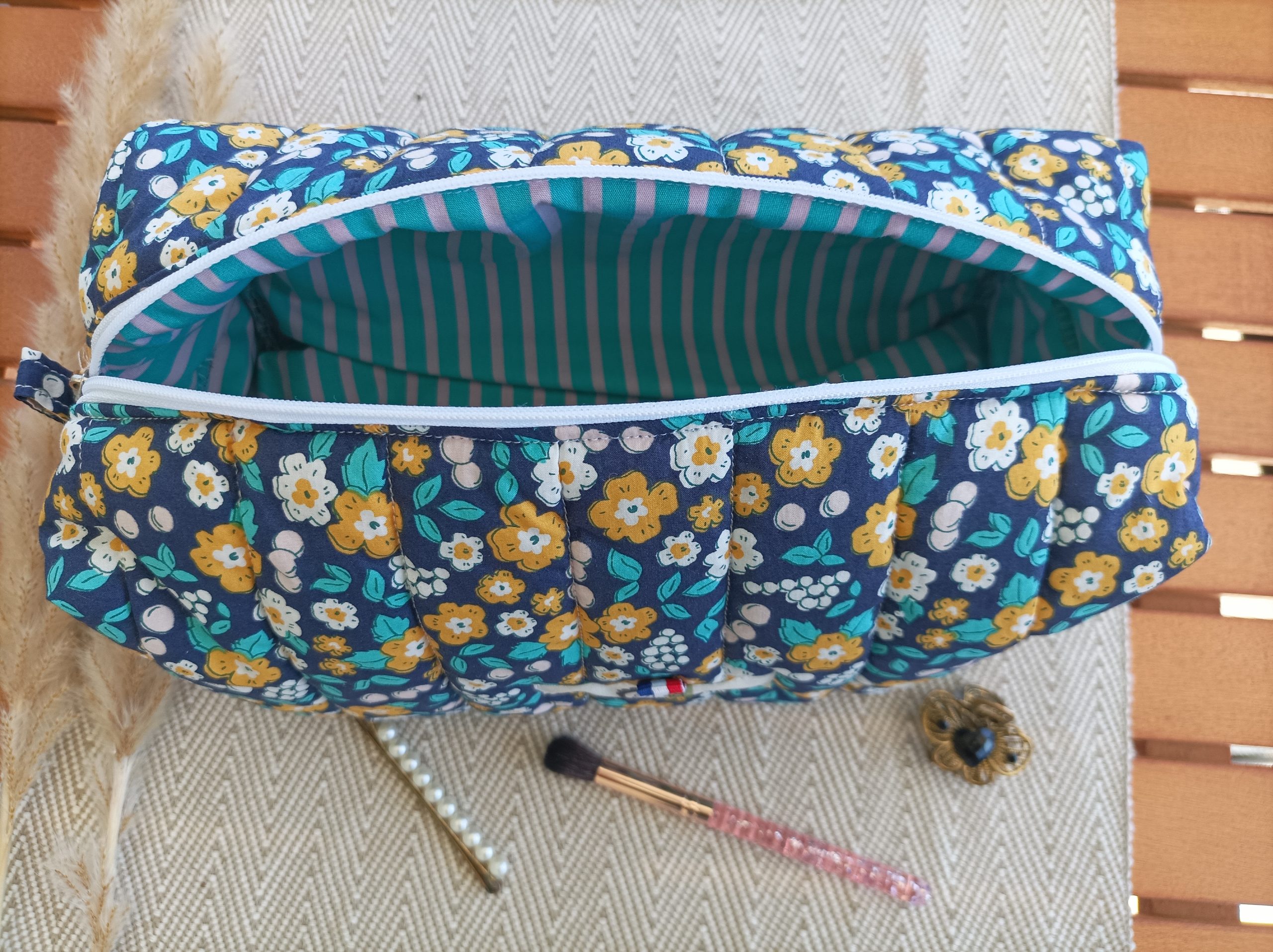 Trousse de toilette matelassé par E2L Création