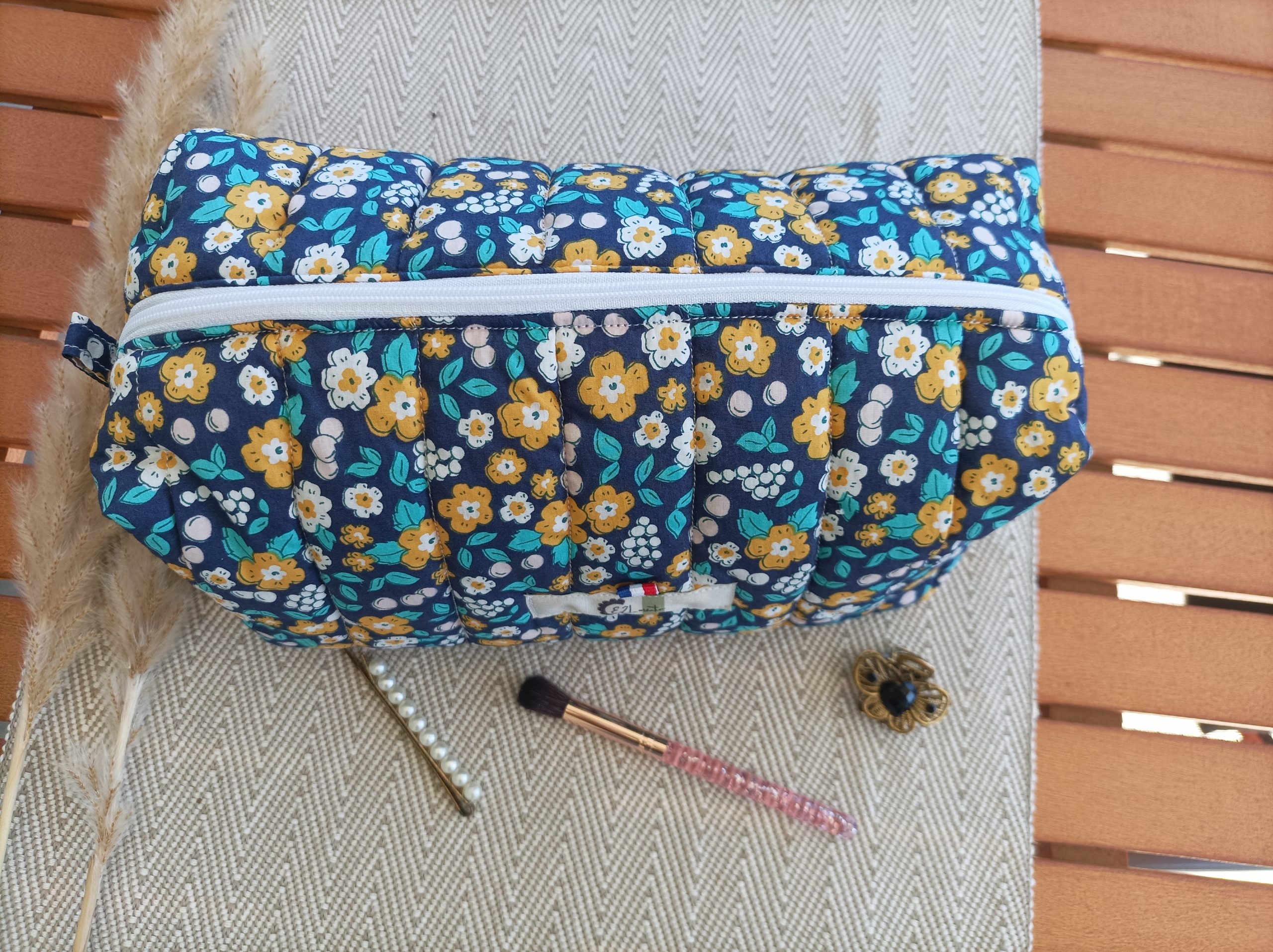 Trousse de toilette matelassé par E2L Création
