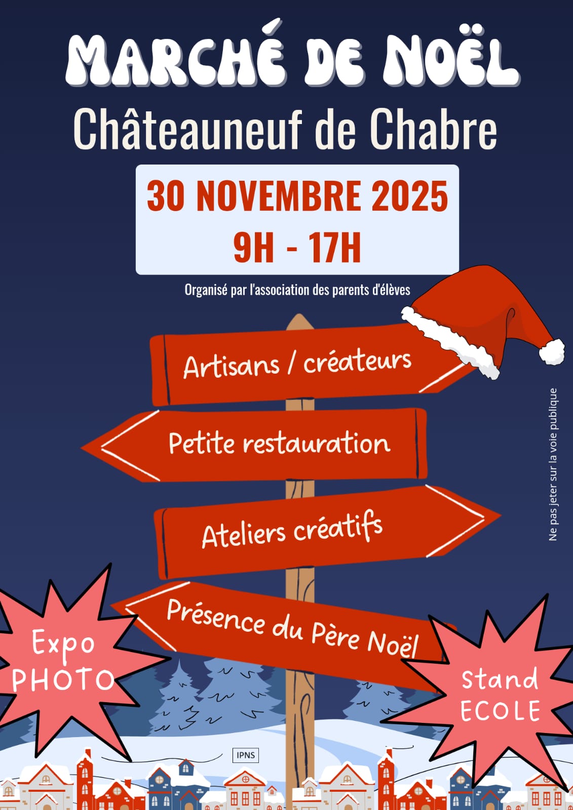 Marché de Noël de châteauneuf-de-chabre E2L Création