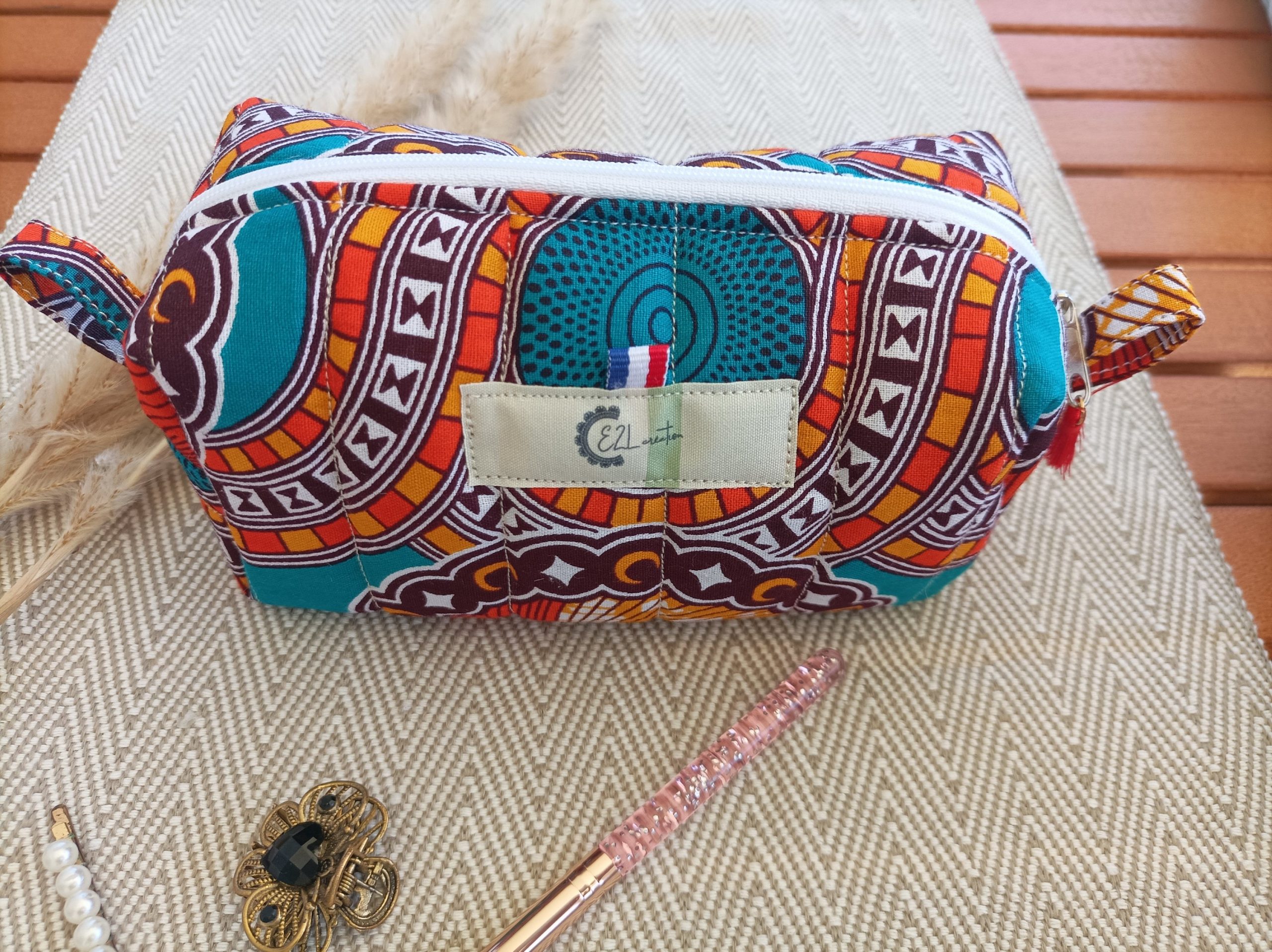 Trousse de toilette / trousse à maquillage matelassée