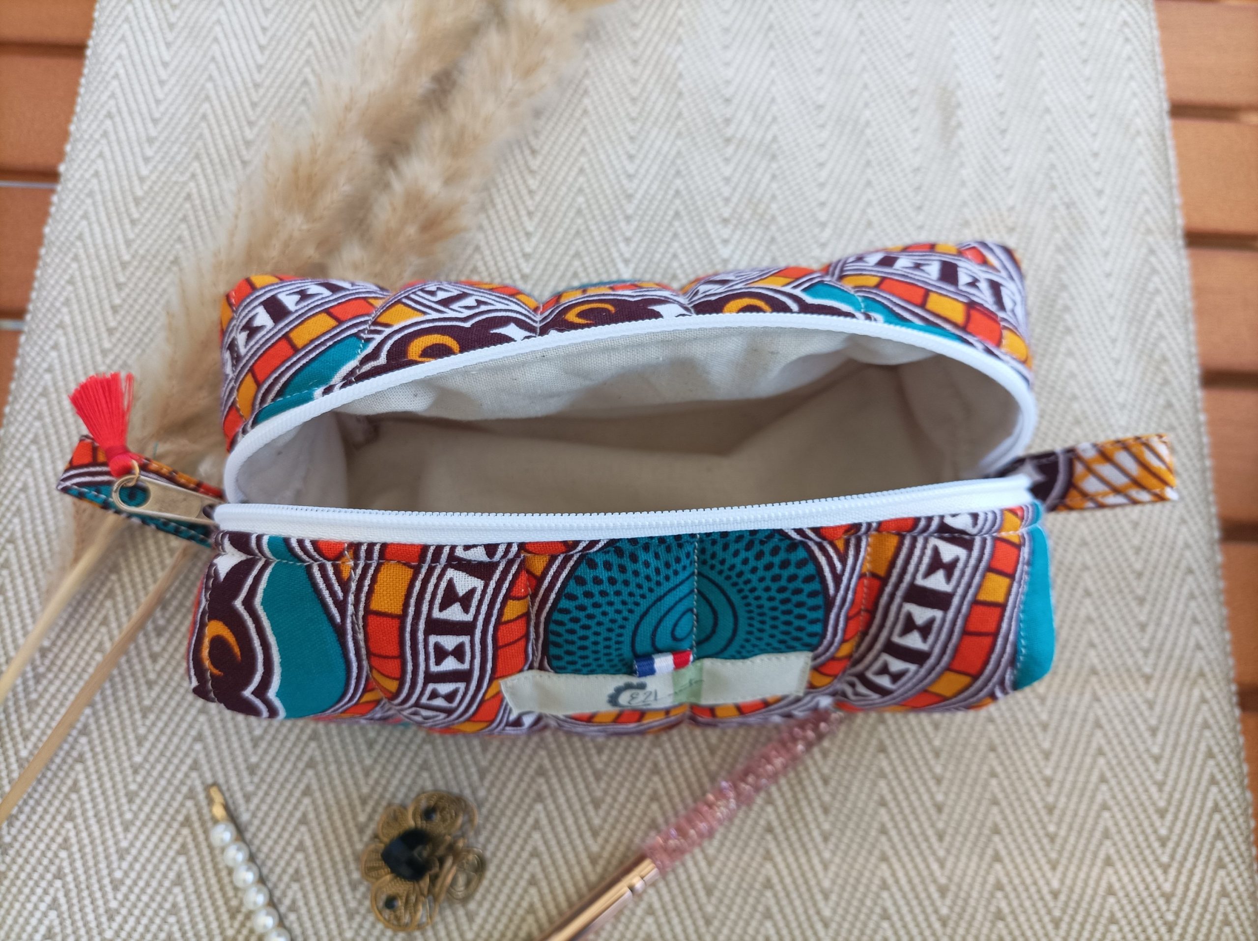Trousse de toilette / trousse à maquillage matelassée
