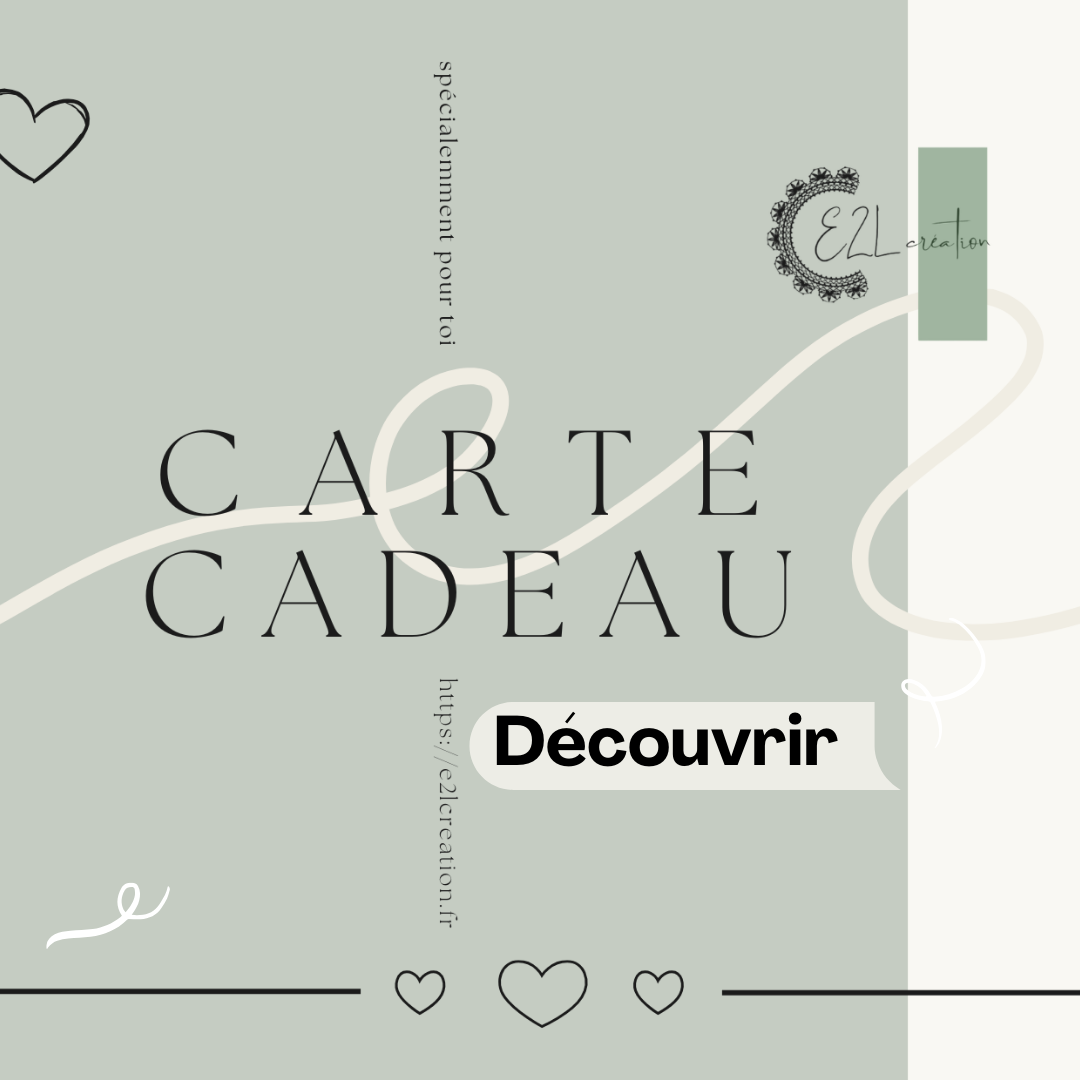 Carte cadeau E2L Création