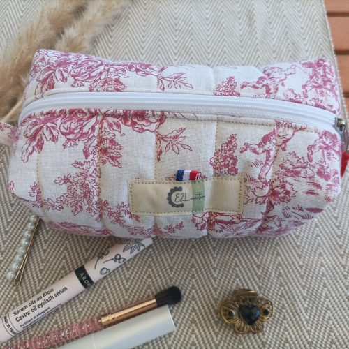 Trousse de toilette / trousse à maquillage matelassée