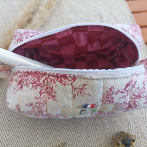 Trousse de toilette / trousse à maquillage matelassée