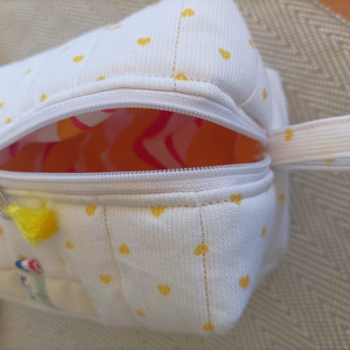 Trousse de toilette / trousse à maquillage matelassée –