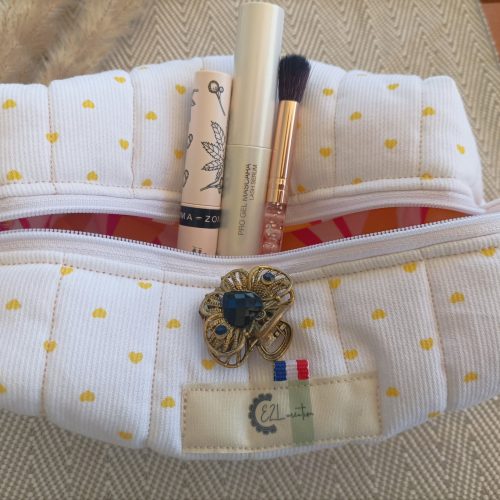 Trousse de toilette / trousse à maquillage matelassée –