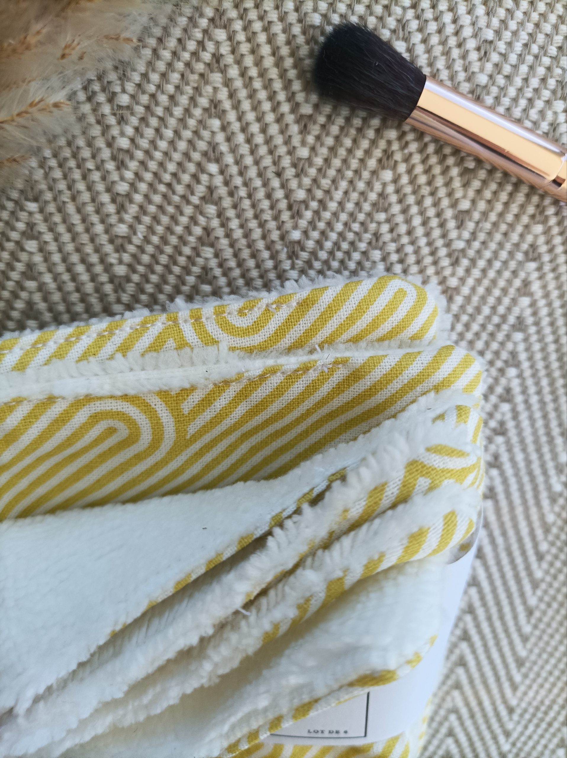 Lingettes réutilisables E2L Création zero dechet fais main