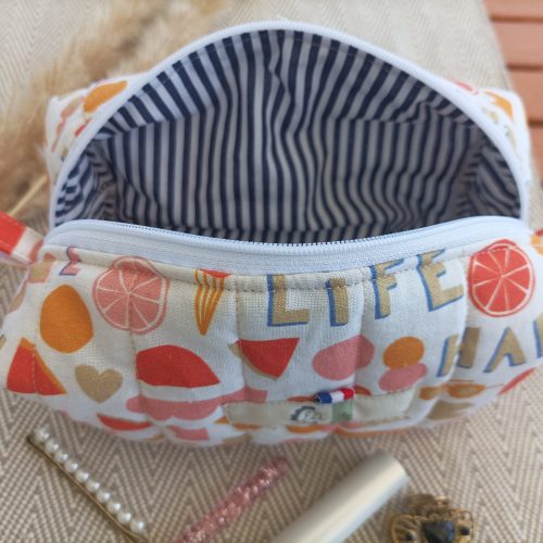 Trousse de toilette / trousse à maquillage matelassée