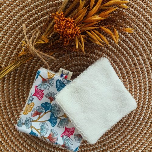 Lingettes démaquillantes réutilisables —  Ginkgo