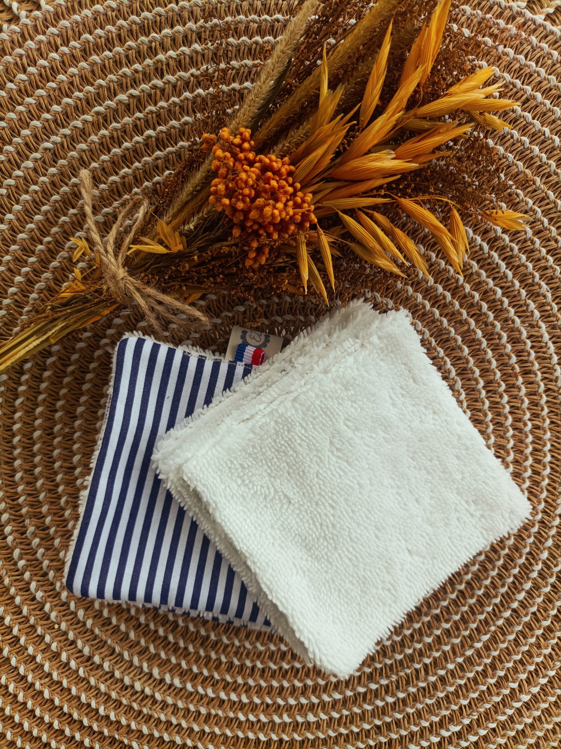 Lingettes démaquillantes réutilisables — Marine – Image 2