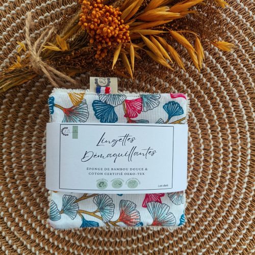 Lingettes démaquillantes réutilisables —  Ginkgo
