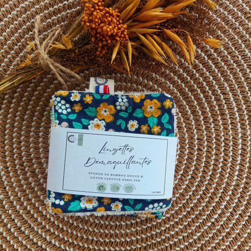 Lingettes démaquillantes réutilisables — Fleuri