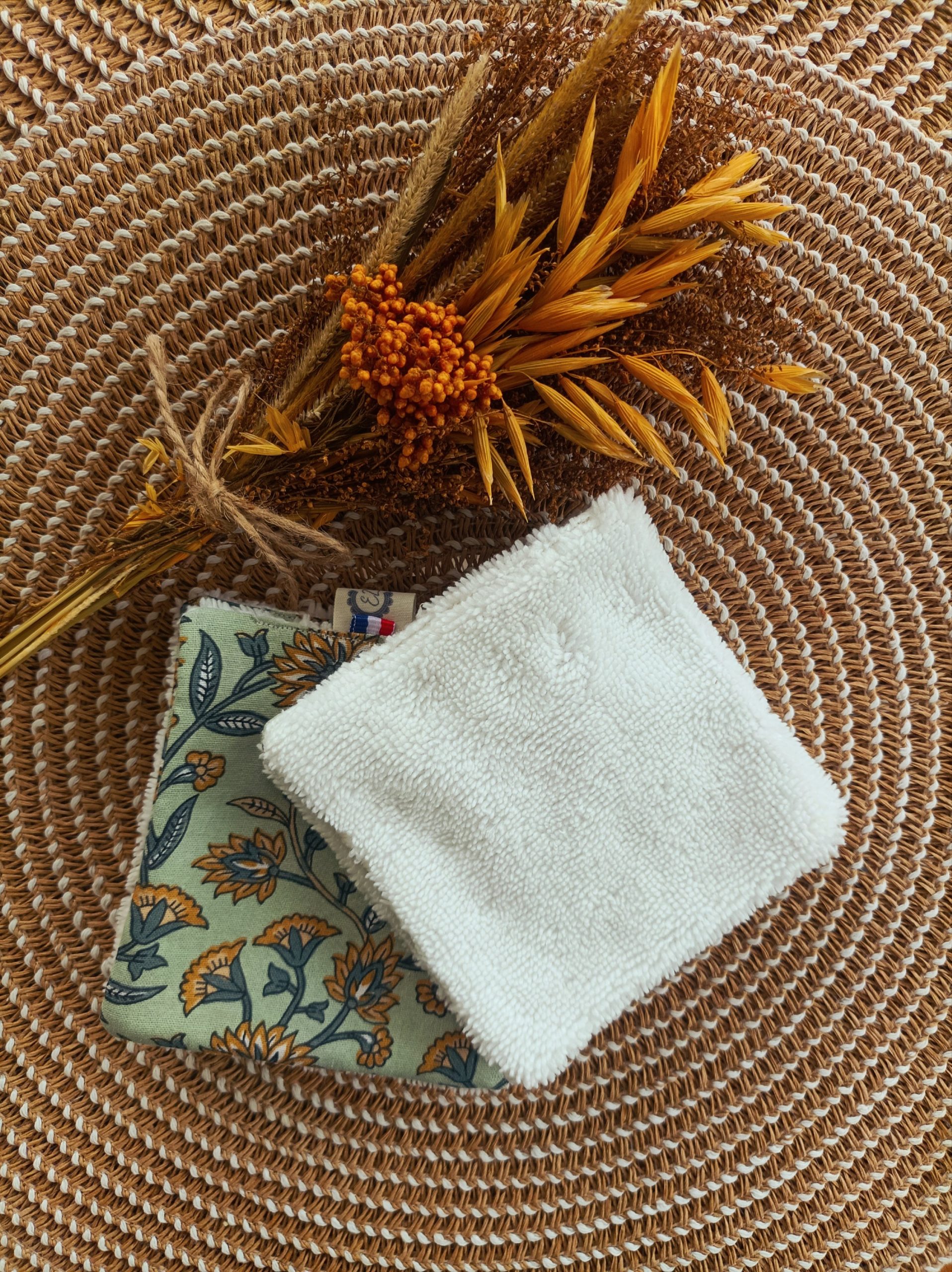Lingettes démaquillantes réutilisables — Sauge – Image 2