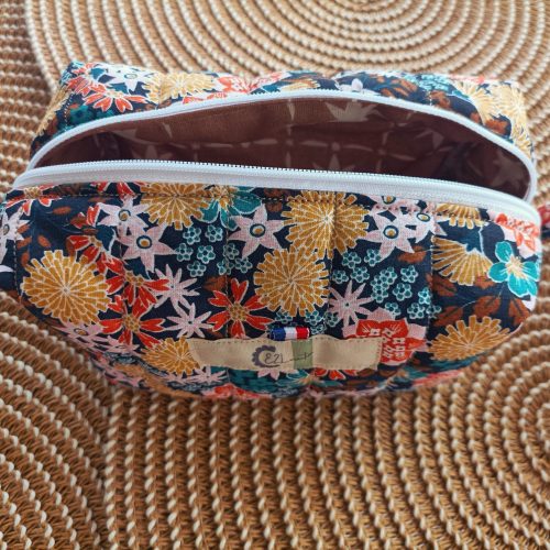 Trousse de toilette / Trousse à maquillage fleuri