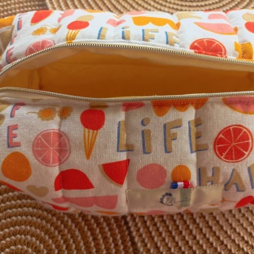 Trousse de Toilette Matelassée happy