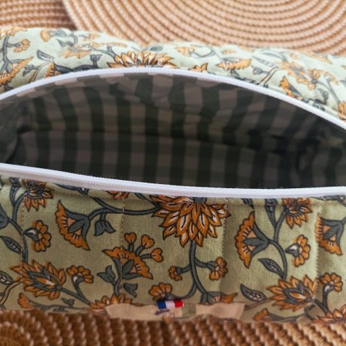 Trousse de Toilette Matelassée sauge
