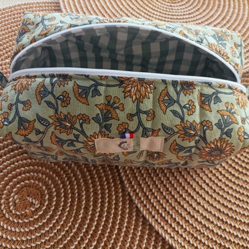 Trousse de Toilette Matelassée sauge