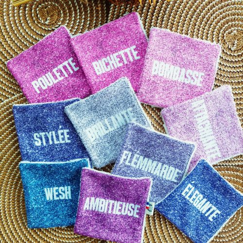 Lingettes Pailletées Girl Attitude — Lot de 10