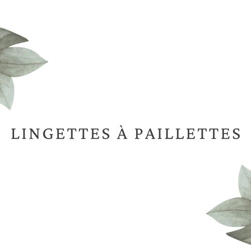 Lingettes à paillettes