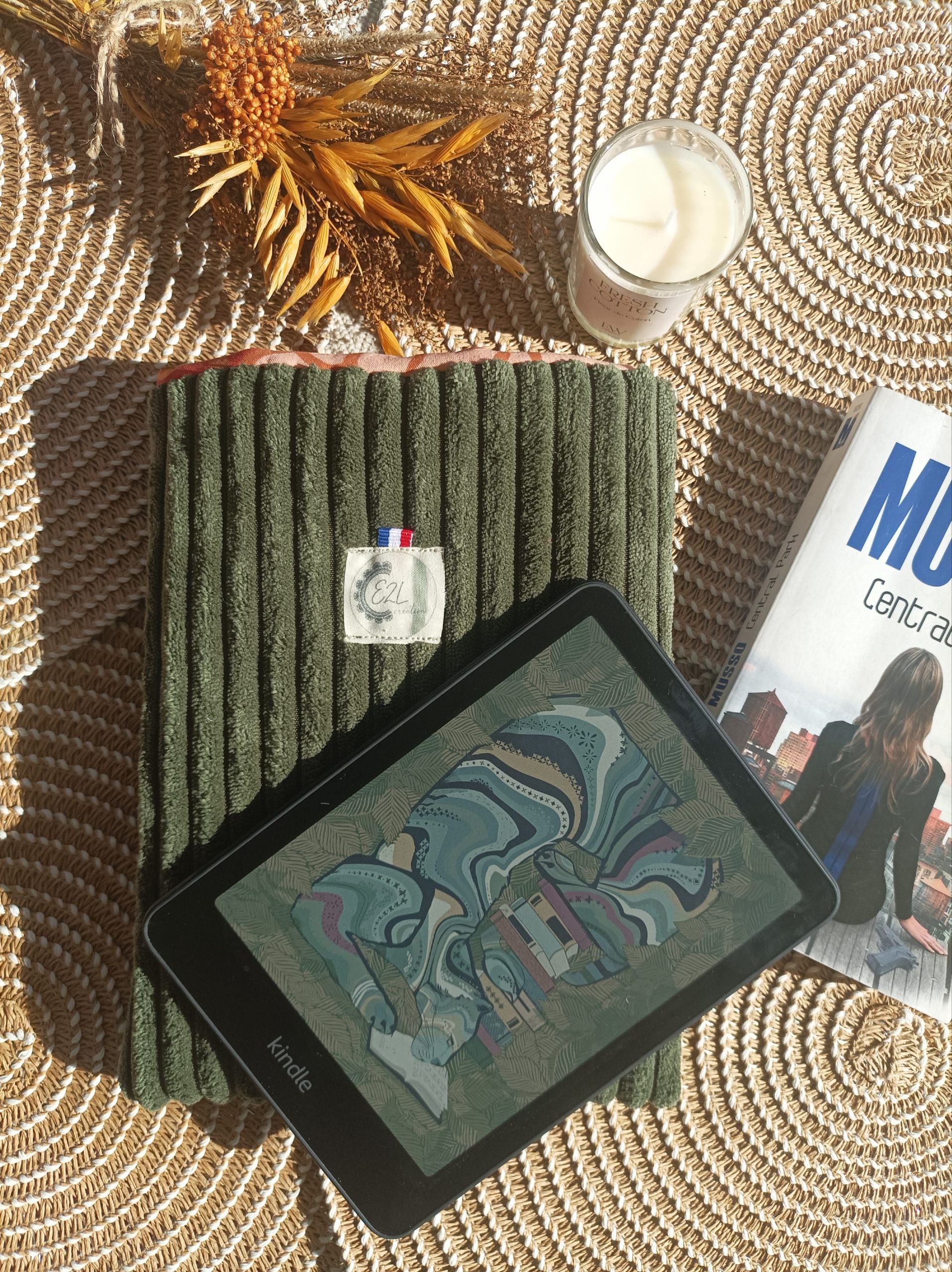 Pochette à livre & liseuse E2L Création