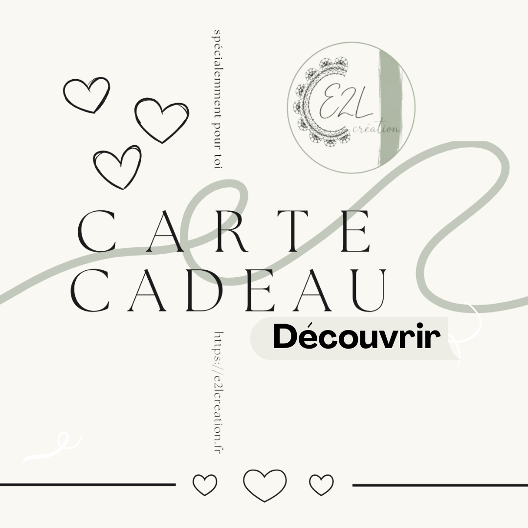 Carte cadeau E2L Création